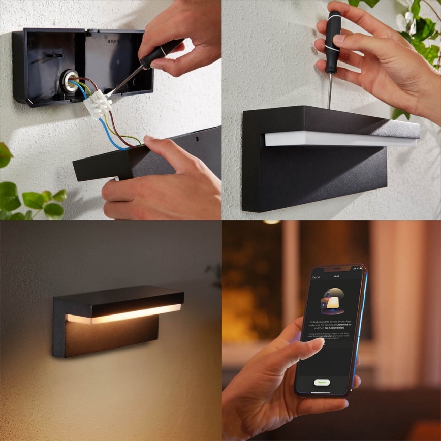 Philips - LED RGBW Himmennettävä ulkoseinävalaisin Hue NYRO LED/13,5W/230V 2000-6500K IP44