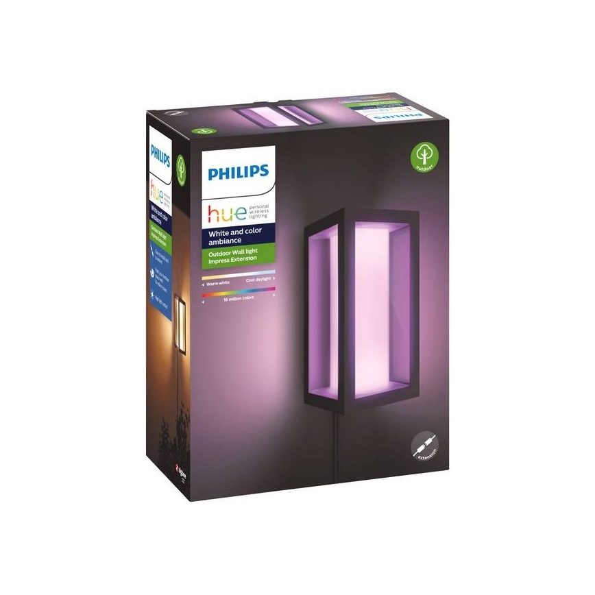 Philips - LED RGBW Himmennettävä ulkoseinävalaisin Hue IMPRESS 2xLED/8W/24V 2000-6500K IP44