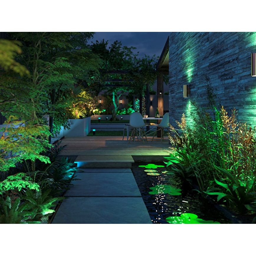 Philips - LED RGBW Himmennettävä ulkoseinävalaisin Hue APPEAR 2xLED/8W/230V IP44