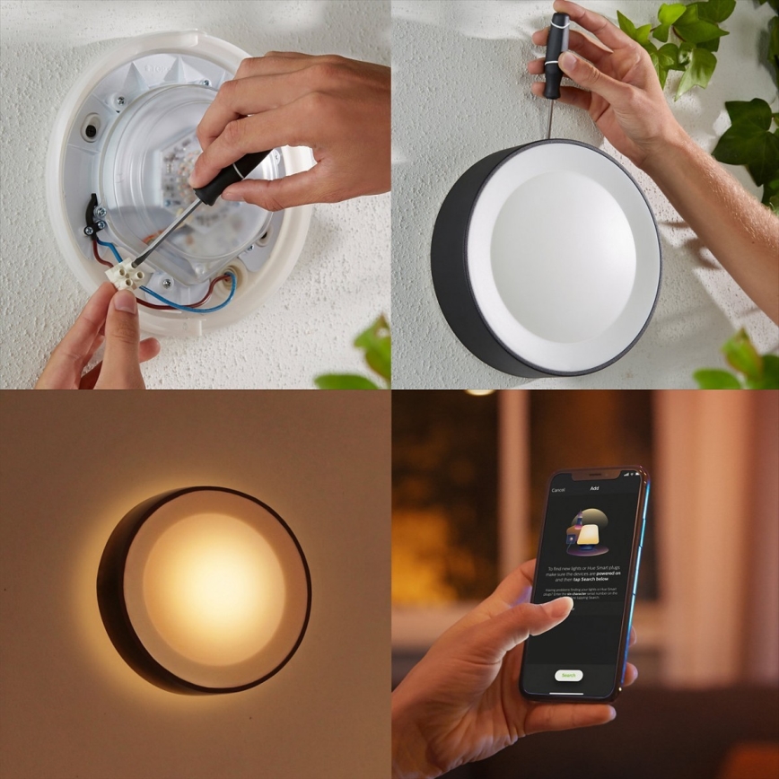 Philips - LED RGBW Himmennettävä ulkoseinävalaisin Hue DAYLO LED/15W/230V 2000-6500K IP44