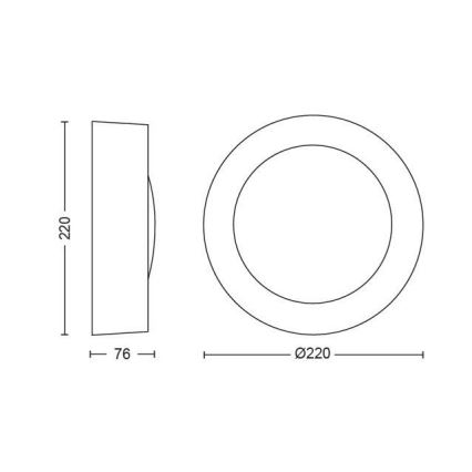 Philips - LED RGBW Himmennettävä ulkoseinävalaisin Hue DAYLO LED/15W/230V 2000-6500K IP44