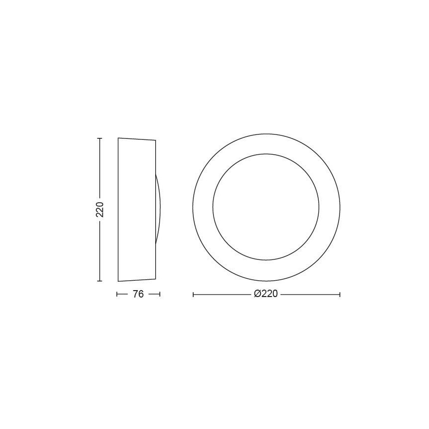 Philips - LED RGBW Himmennettävä ulkoseinävalaisin Hue DAYLO LED/15W/230V 2000-6500K IP44