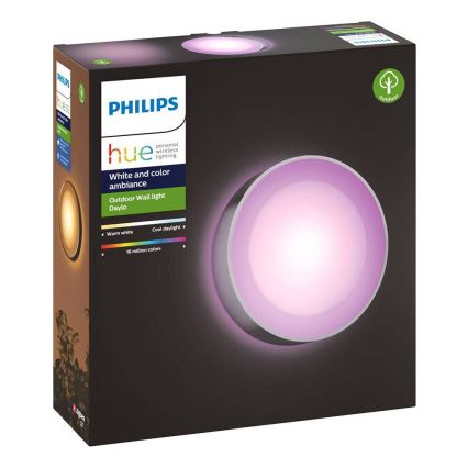 LED RGBW Himmennettävä ulkoseinävalaisin Hue DAYLO LED/15W/230V 2000-6500K IP44