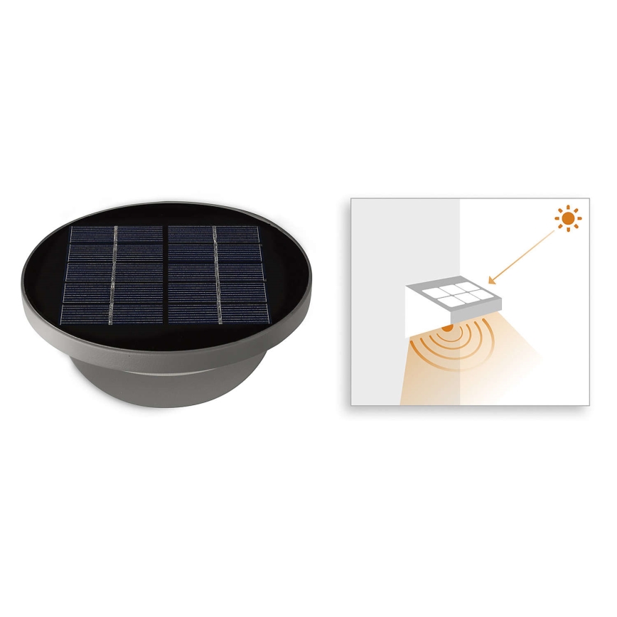 Philips 17808/87/16 - LED-aurinkovalo anturilla MYGARDEN DUSK 1xLED/1W/3,7V IP44