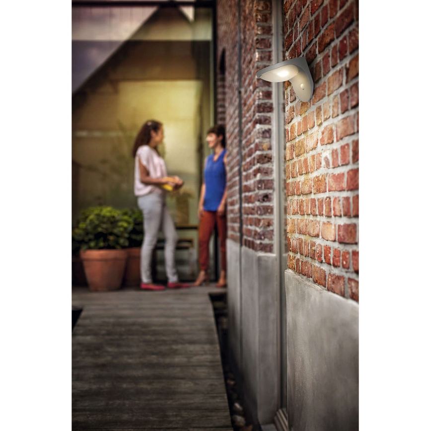 Philips 17808/87/16 - LED-aurinkovalo anturilla MYGARDEN DUSK 1xLED/1W/3,7V IP44