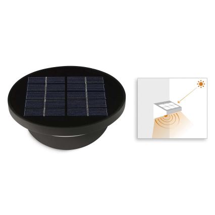 Philips - LED-aurinkovalo sensorilla 1xLED/1W/3,7V IP44