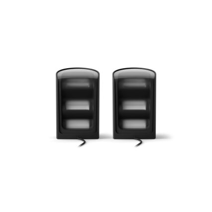 Philips – 2 kpl setti RGBW-himmennettävät Hue PLAY -projektivalaisimet, LED/20W/230V, 2000–6500K, musta