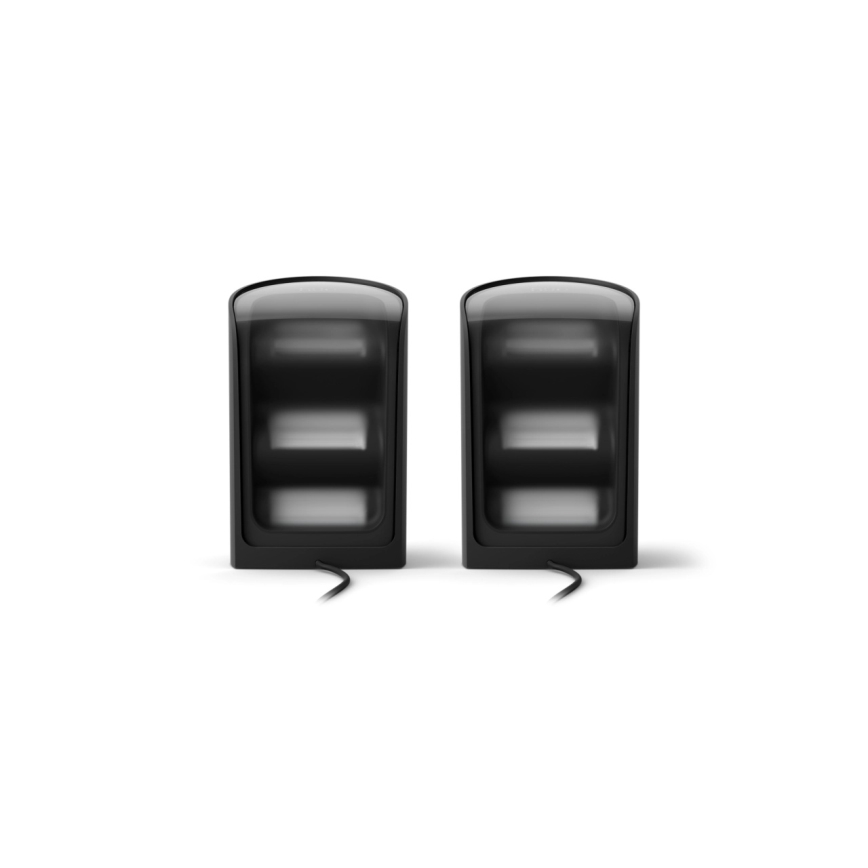 Philips – 2 kpl setti RGBW-himmennettävät Hue PLAY -projektivalaisimet, LED/20W/230V, 2000–6500K, musta