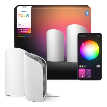 Philips - 2 kpl setti: LED RGBW himmennettävät Hue PLAY -projektivalaisimet, LED/20W/230V, 2000–6500K, valkoinen
