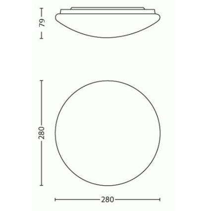 Philips - LED-kattovalaisin LED/9,6W/230V