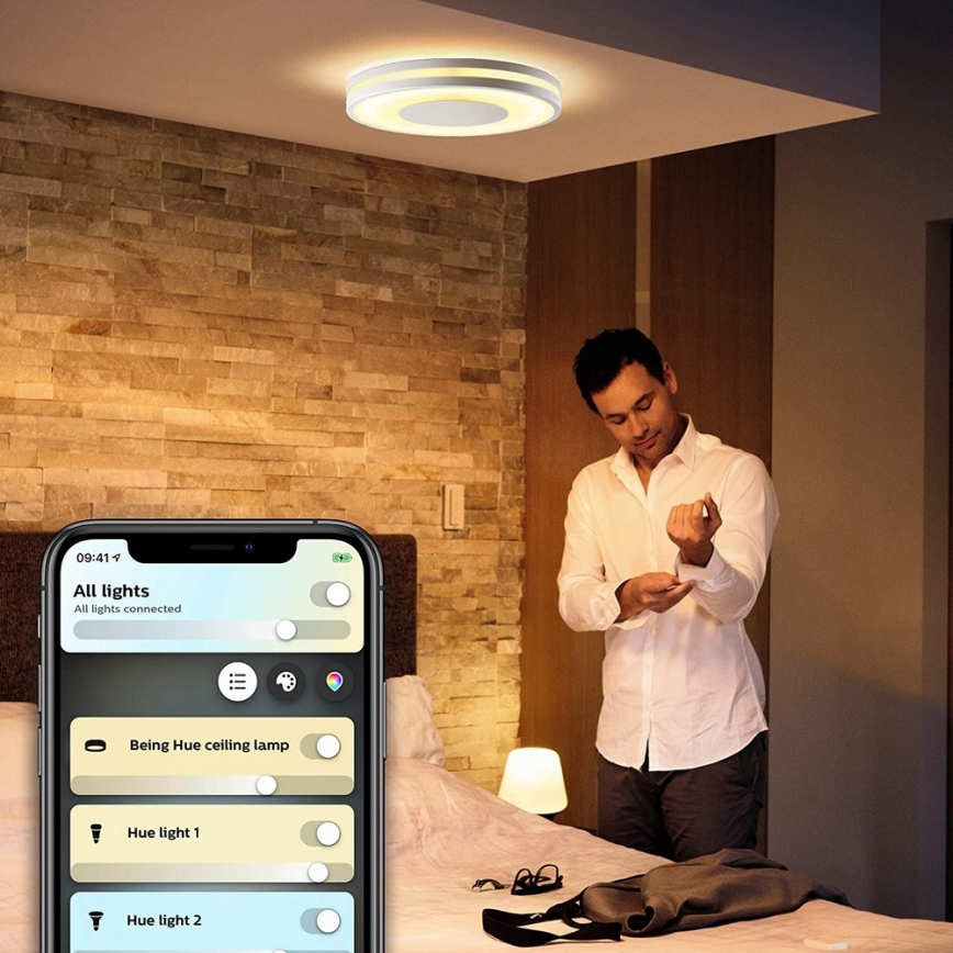 Philips - LED Himmennysvalo Hue BEING LED/27W/230V + Kauko-ohjaus