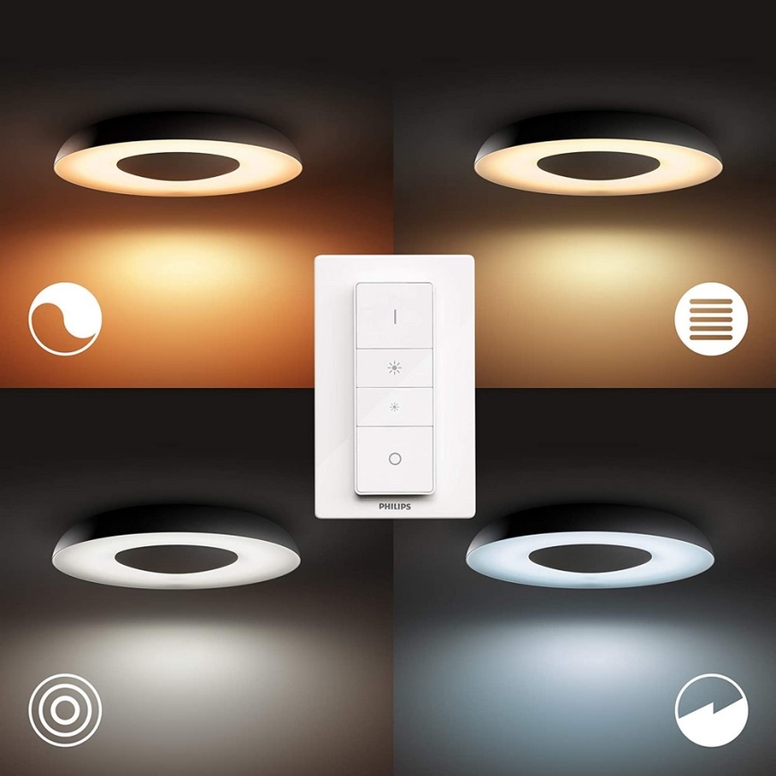 Philips - LED Himmennysvalo Hue STILL LED/27W/230V + Kauko-ohjain