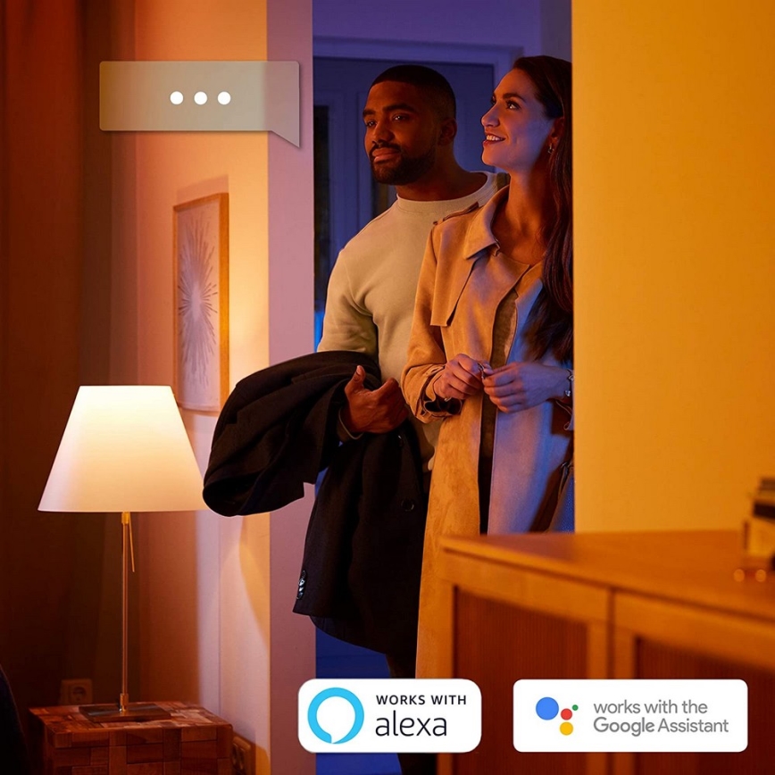 Philips - LED Himmennysvalo Hue STILL LED/27W/230V + Kauko-ohjain