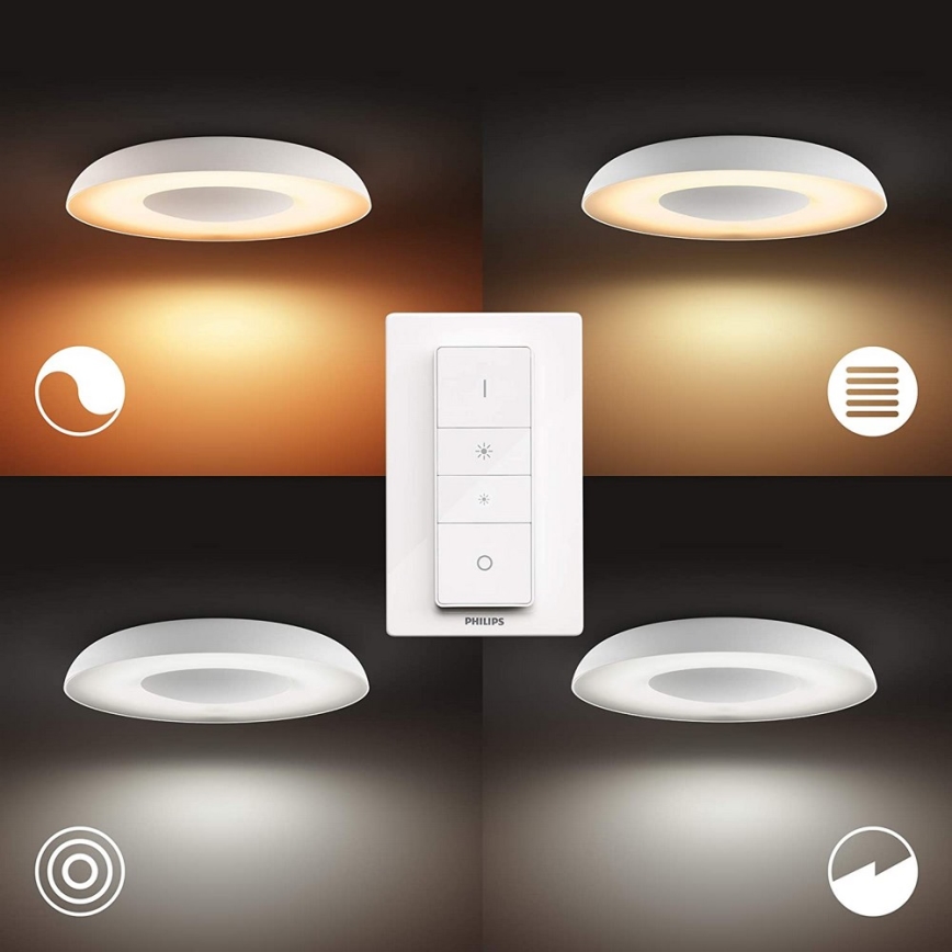 Philips - LED Himmennysvalo Hue STILL LED/27W/230V + Kauko-ohjaus