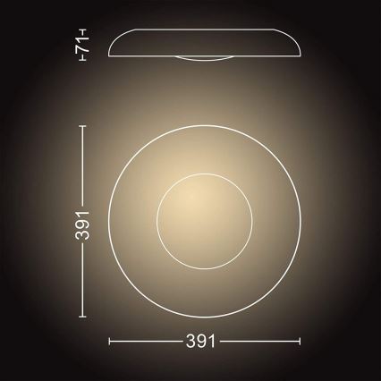 Philips - LED Himmennysvalo Hue STILL LED/27W/230V + Kauko-ohjaus