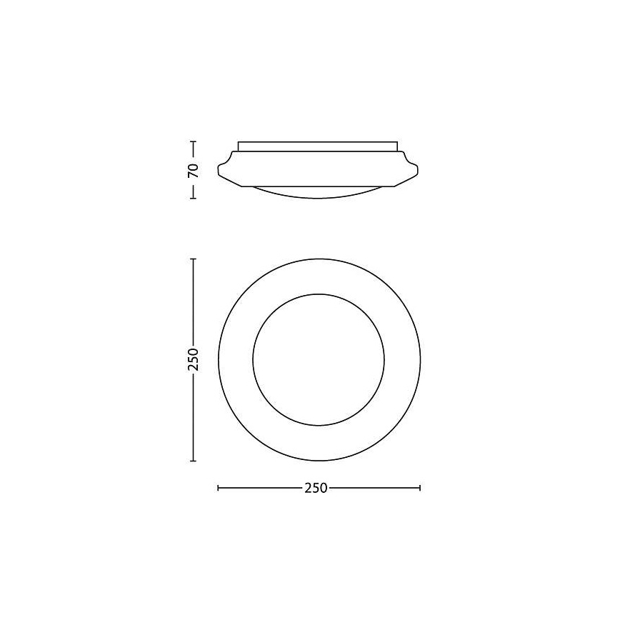 Philips - LED-kattovalaisin LED/6W/230V 2700K