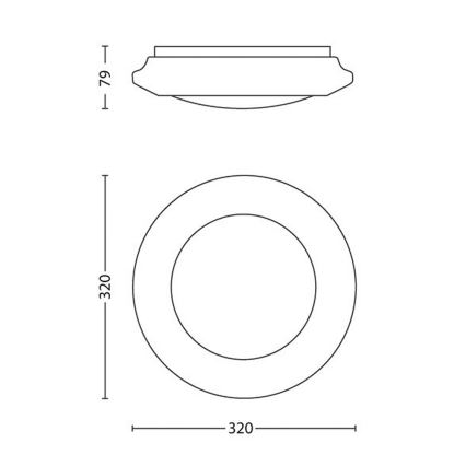 Philips - LED-kattovalaisin LED/16W/230V 4000K