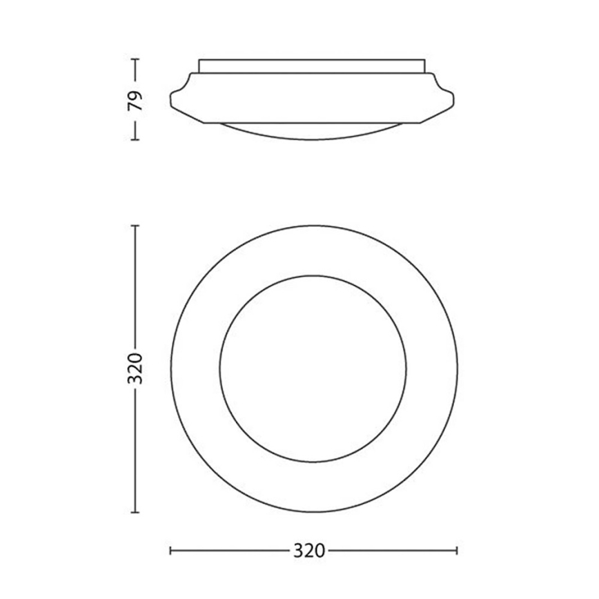Philips - LED-kattovalaisin LED/16W/230V 4000K