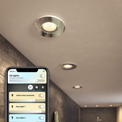 Philips - Himmennettävä LED-valaisin kylpyhuoneeseen Hue ADORE 1xGU10/5W/230V IP44