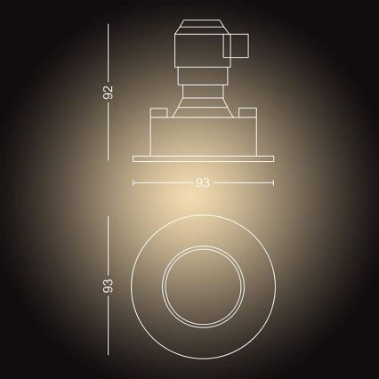 Philips - Himmennettävä LED-valaisin kylpyhuoneeseen Hue ADORE 1xGU10/5W/230V IP44
