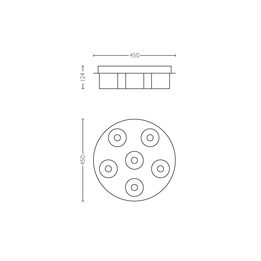 Philips 36446/11/P1 - Himmennettävä LED-kattovalaisin INSTYLE BYZANTIN 6xLED/5W/230V