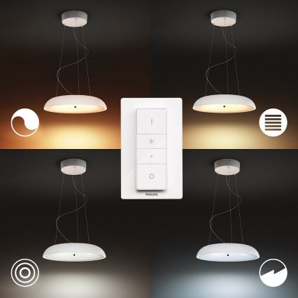 Philips - Himmennettävä LED-kattokruunu narussa Hue AMAZE LED/39W/230V + Kauko-ohjaus