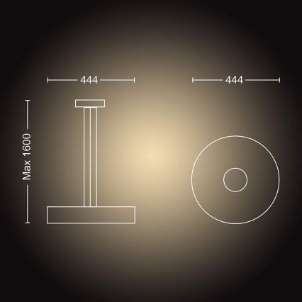 Philips - Himmennettävä LED-kattokruunu narussa Hue FAIR LED/33,5W/230V + Kauko-ohjaus