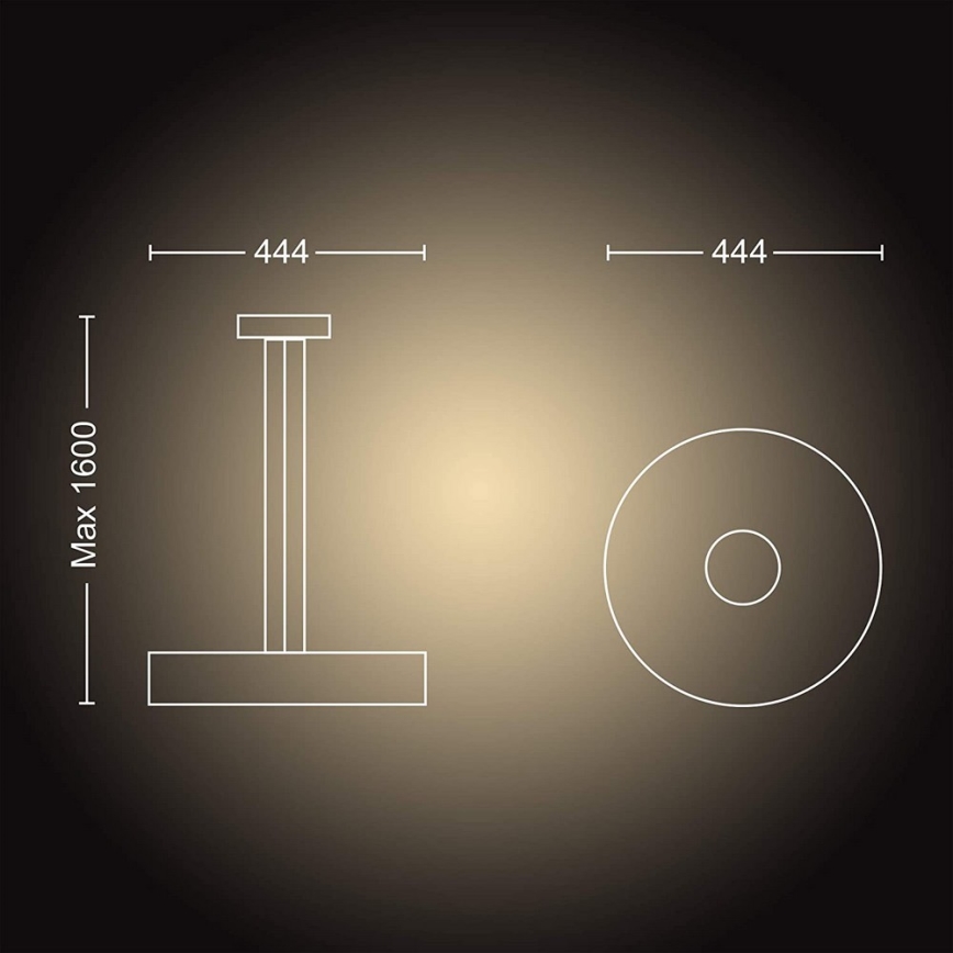 Philips - Himmennettävä LED-kattokruunu narussa Hue FAIR LED/33,5W/230V + Kauko-ohjaus