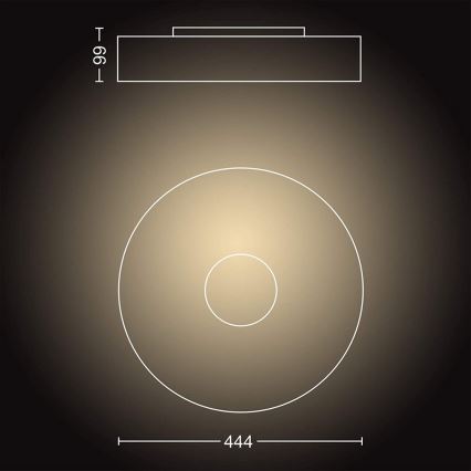 Philips - LED Himmennysvalo Hue FAIR LED/33,5W/230V + Kauko-ohjaus