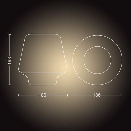 Philips - LED Himmennettävä lamppu Hue WELLNESS 1xE27/8,5W/230V + Kauko-ohjaus