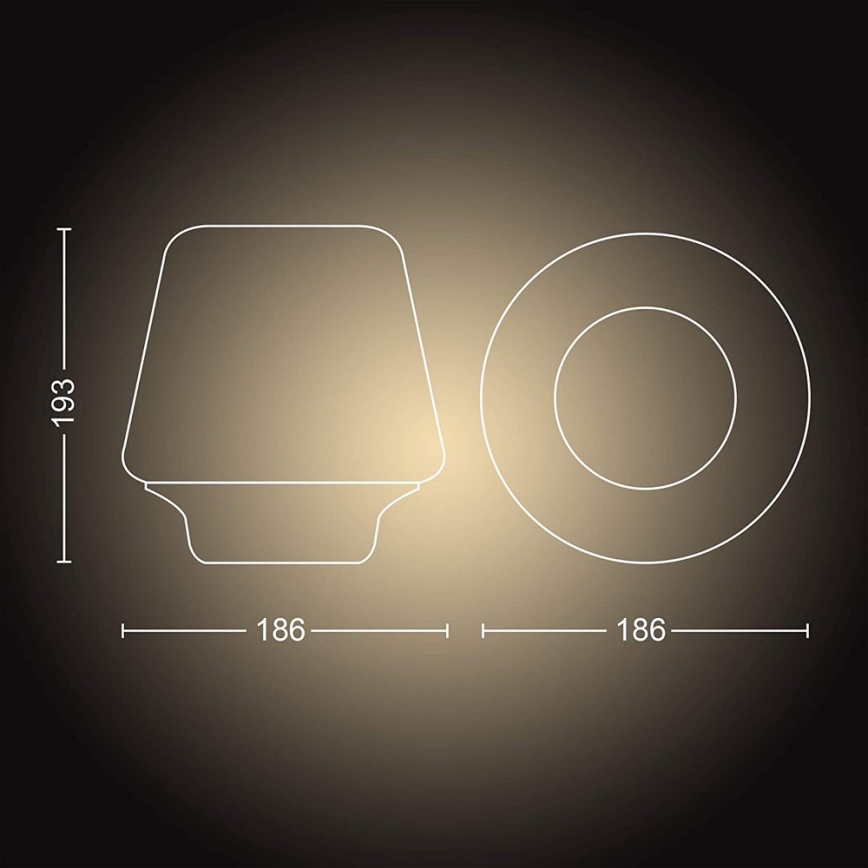 Philips - LED Himmennettävä lamppu Hue WELLNESS 1xE27/8,5W/230V + Kauko-ohjaus