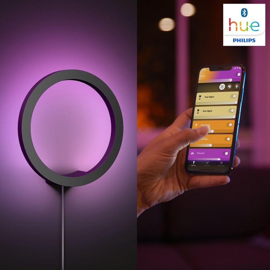 Philips - LED RGBW Himmennettävä seinävalaisin Hue SANA White ja Color Ambiance LED/20W/230V