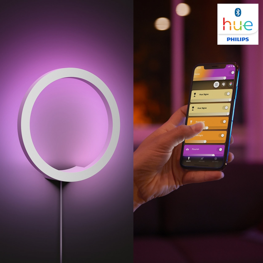 Philips - LED RGBW himmennettävä seinävalaisin Hue SANA White and Color Ambiance LED/20W/230V