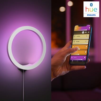 Philips - LED RGBW Himmennettävä seinävalaisin Hue SANA White ja Color Ambiance LED/20W/230V