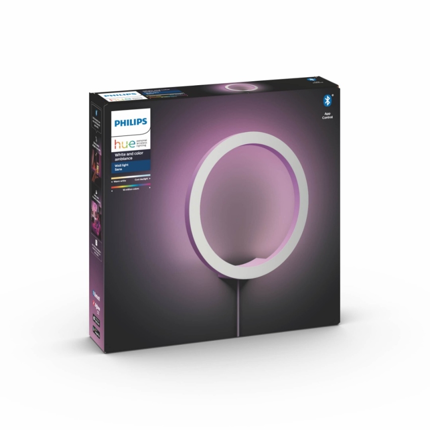 Philips - LED RGBW Himmennettävä seinävalaisin Hue SANA White ja Color Ambiance LED/20W/230V