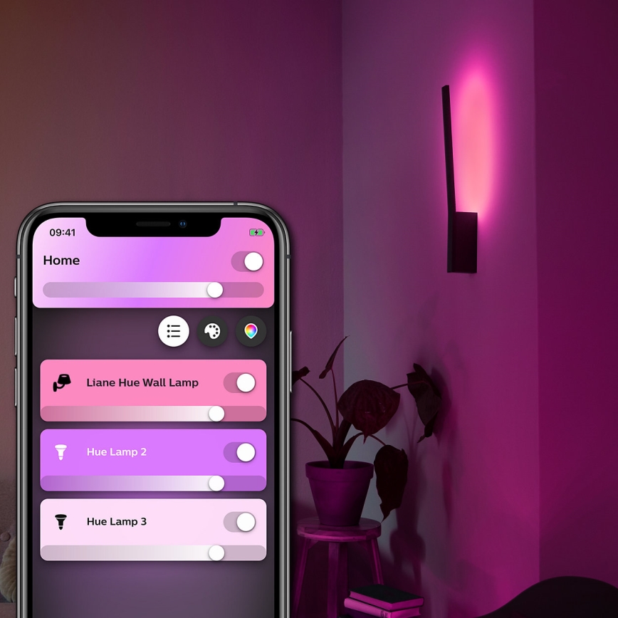 Philips - LED RGBW Himmennettävä seinävalaisin Hue LIANE White And Color Ambiance 1xLED/12W/230V