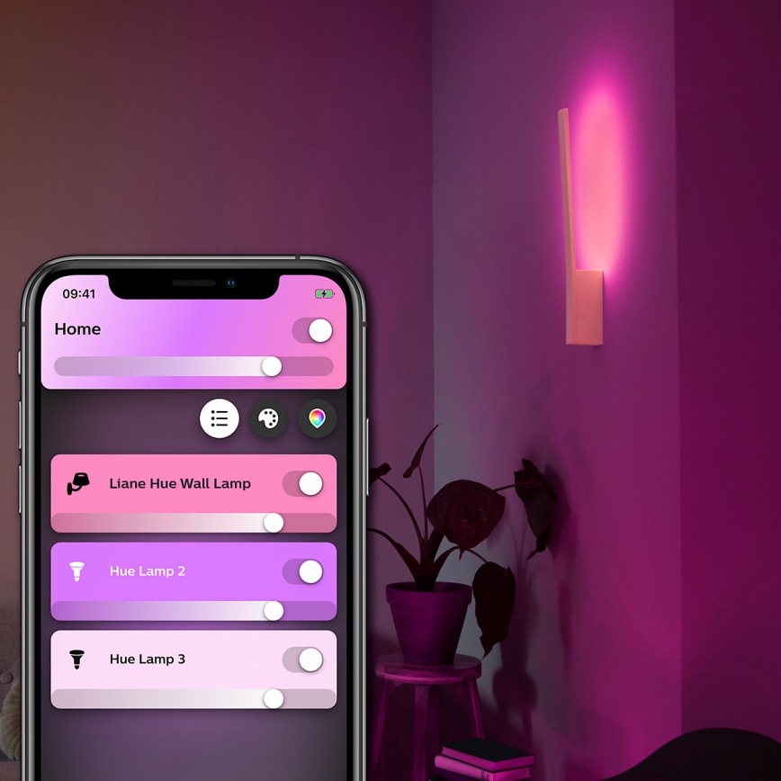Philips - LED RGBW Himmennettävä seinävalaisin Hue LIANE White And Color Ambiance 1xLED/12W/230V