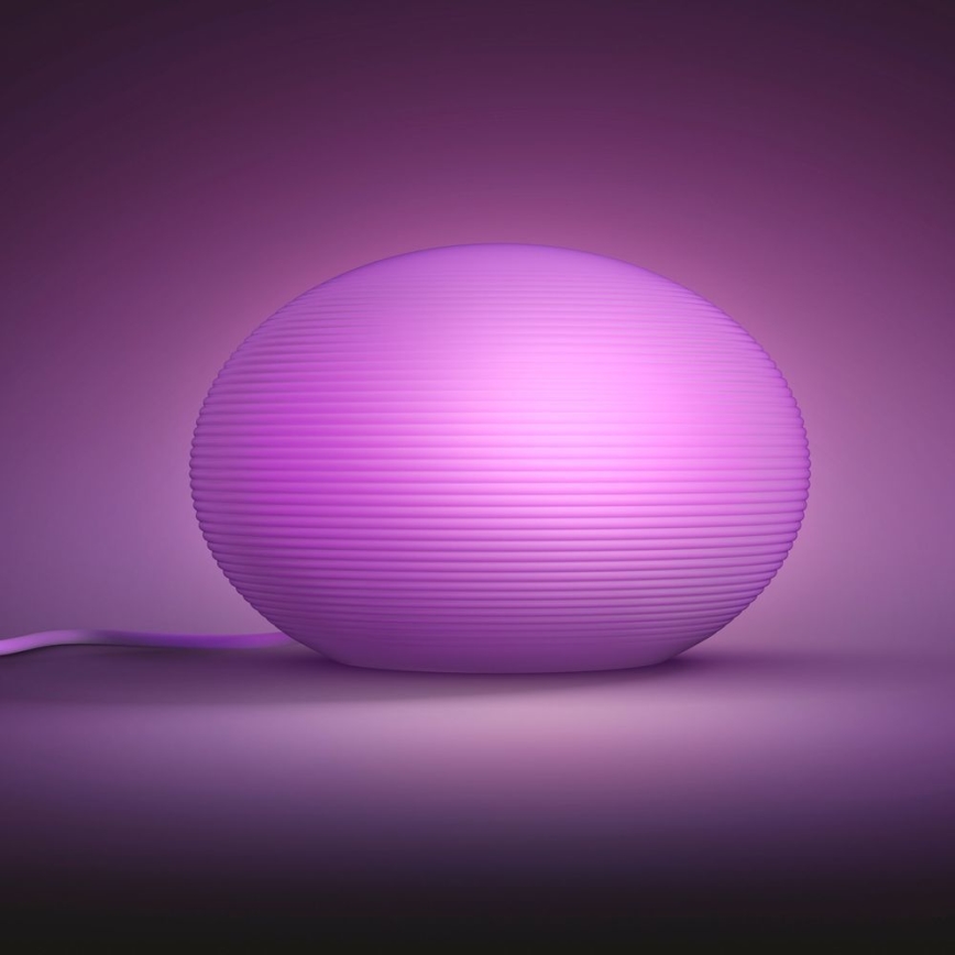 Philips - LED RGB Himmennettävä pöytälamppu Hue FLOURISH Valkoinen ja väri Ambience 1xE27/9,5W/230V