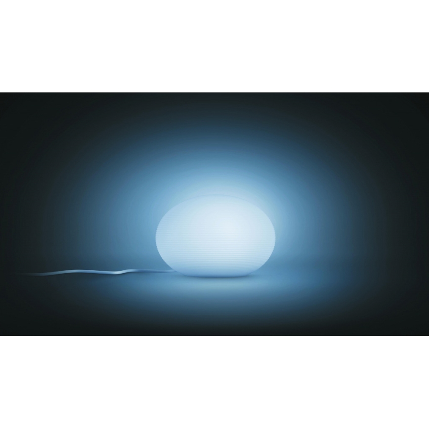 Philips - LED RGB Himmennettävä pöytälamppu Hue FLOURISH Valkoinen ja väri Ambience 1xE27/9,5W/230V