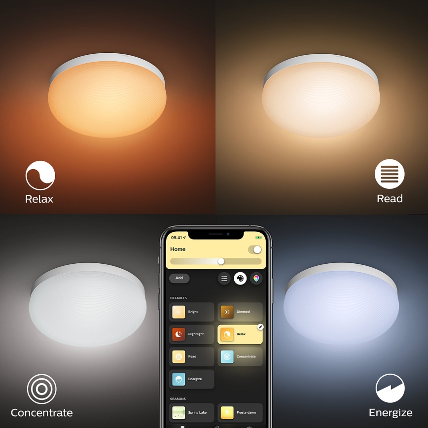 Philips - LED RGBW Himmennettävä kattovalo Hue FLOURISH White And Color Ambiance LED/32W/230V