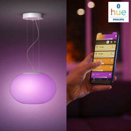 Philips - LED RGBW Himmennettävä kattokruunu johdossa Hue FLOURISH LED/39W/230V