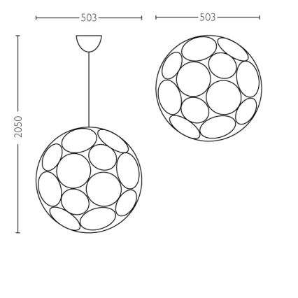 Philips - Riippukattovalaisin E27/60W/230V