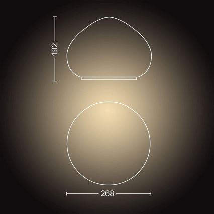 Philips - LED Himmennettävä lamppu Hue WELLNER 1xE27/8,5W/230V + Kauko-ohjaus