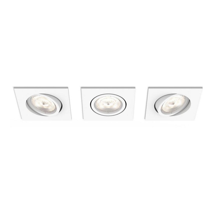 Philips 50123/31/P0 - SETTI 3x Himmennettävä riippuva LED-kattovalaisin MYLIVING CASEMENT LED/4,5W/230V