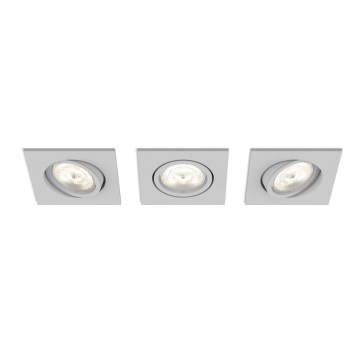 Philips 50123/87/P0 - SETTI 3x Himmennettävä riippuva LED-kattovalaisin CASEMENT LED/4,5W/230V