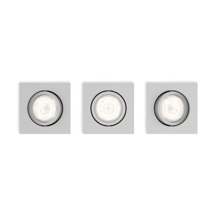 Philips 50123/87/P0 - SETTI 3x Himmennettävä riippuva LED-kattovalaisin CASEMENT LED/4,5W/230V