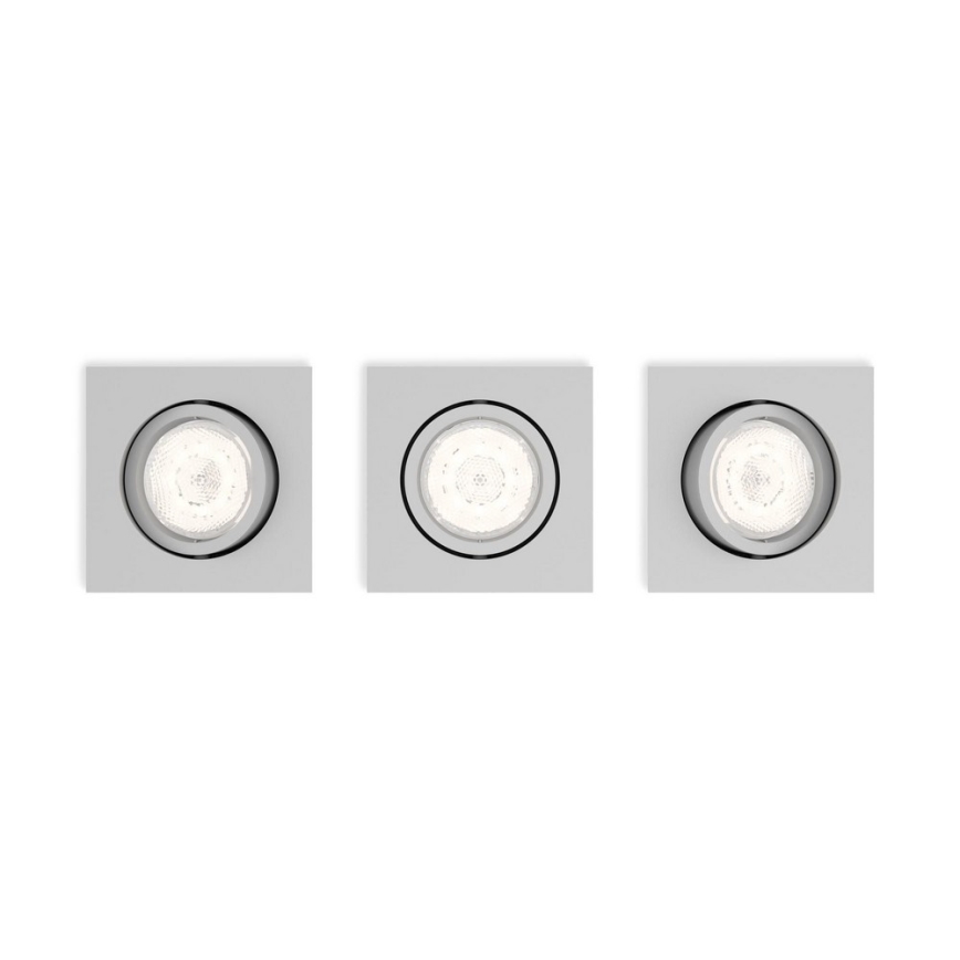 Philips 50123/87/P0 - SETTI 3x Himmennettävä riippuva LED-kattovalaisin CASEMENT LED/4,5W/230V