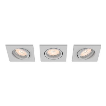 Philips 50193/87/PN - SETTI 3x Upotettu valo ENNEPER 1xGU10/5,5W/230V