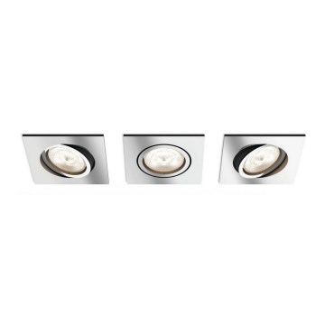 Philips  50393/11/P0 - SETTI 3x Himmennettävä riippuva LED-kattovalaisin SHELLBARK LED/4,5W/230V