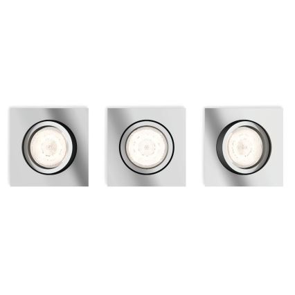 Philips  50393/11/P0 - SETTI 3x Himmennettävä riippuva LED-kattovalaisin SHELLBARK LED/4,5W/230V